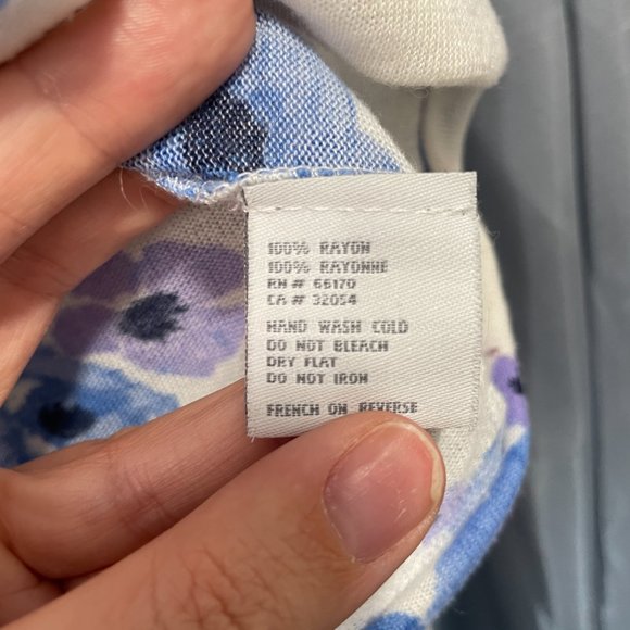 UNKNOWN BRAND - Gorgeous Blue & White Floral Cardigan - Unknown Size, Read On... - Picture 5 of 6